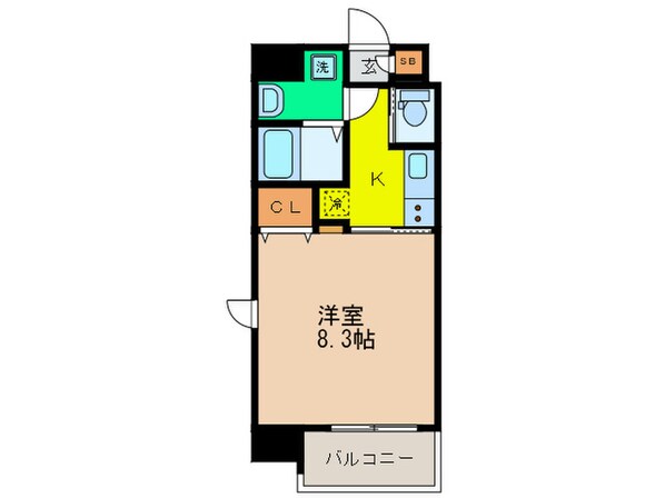 フォレストガーデン天満橋Ⅰの物件間取画像